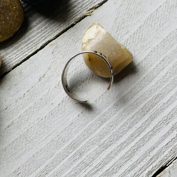 Sterling Silver Lizard Toe Ring Band Midi Ring - Picture 3 of 3